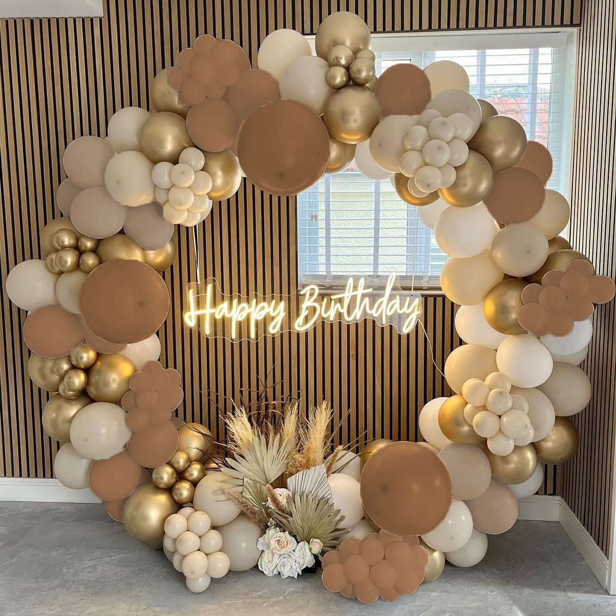 Arche de ballon or anniversaire