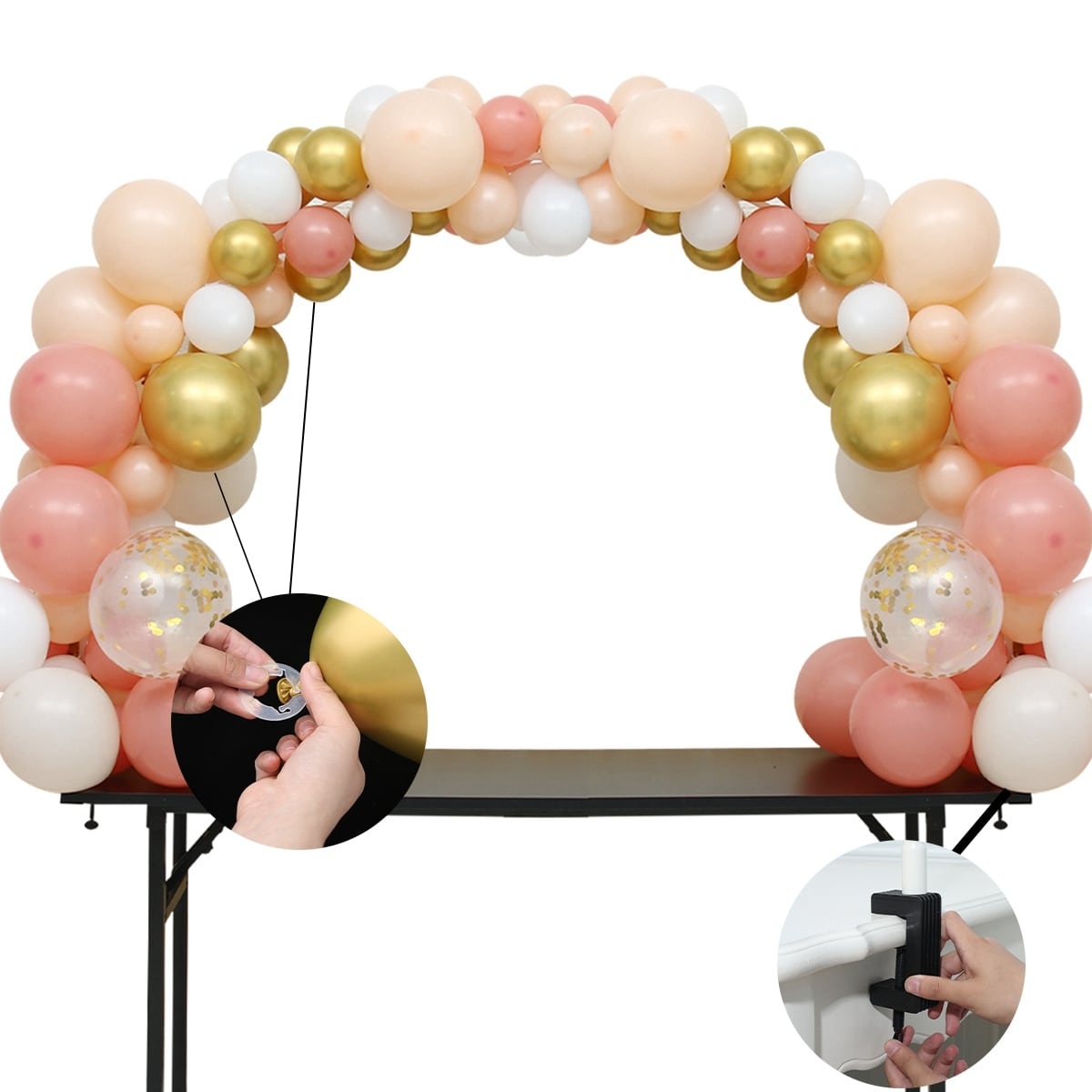 Support arche de ballon pour table extérieur
