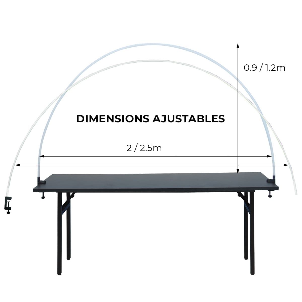 Support ballon pour table en arche