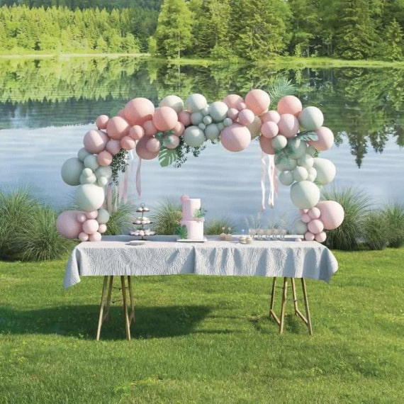 Support arche de ballon pour table anniversaire